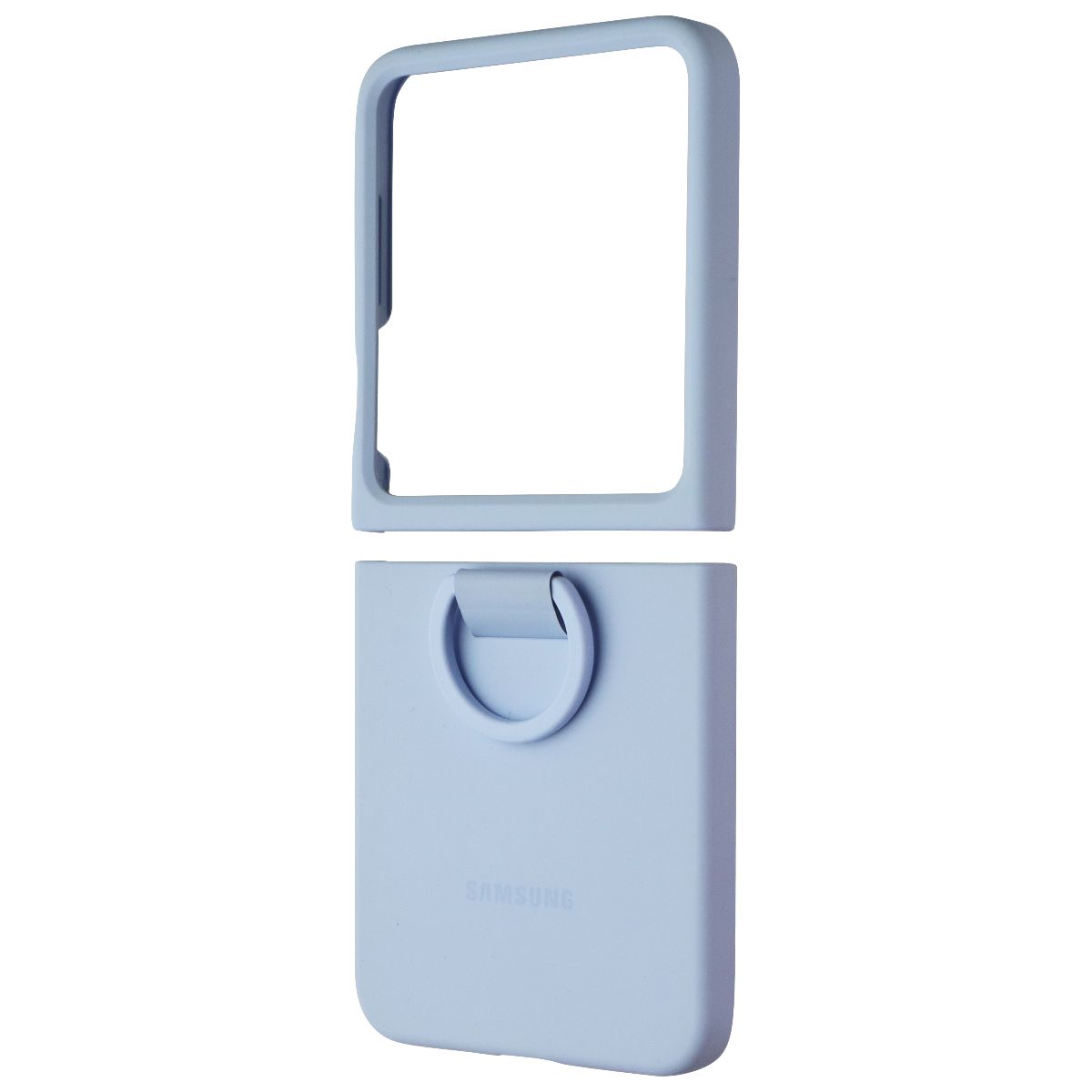 Samsung Official Silicone Case with Ring for Galaxy Z Flip6 - Blue Cell Phone - Cases, Covers & Skins Samsung - Simple Cell Bulk Wholesale Pricing - USA Seller