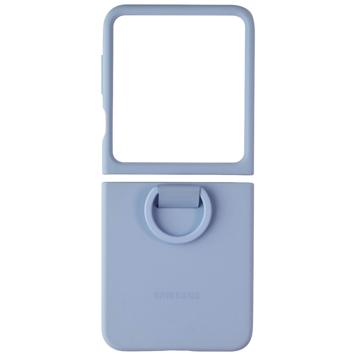 Samsung Official Silicone Case with Ring for Galaxy Z Flip6 - Blue Cell Phone - Cases, Covers & Skins Samsung - Simple Cell Bulk Wholesale Pricing - USA Seller