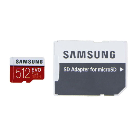 Samsung Evo Plus MicroSDXC UHS-I Memory Card with SD Adapter - 512GB Cell Phone - Memory Cards Samsung - Simple Cell Bulk Wholesale Pricing - USA Seller