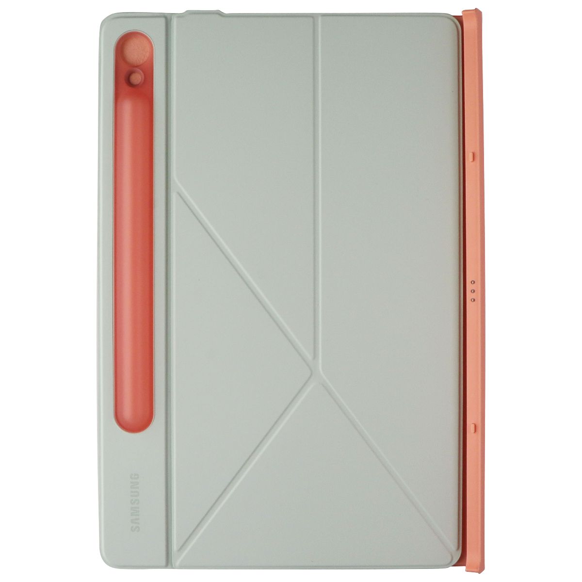 Samsung Smart Book Cover for Galaxy Tab S9/S9 5G/S9 FE/S9 FE 5G - Green/Orange iPad/Tablet Accessories - Cases, Covers, Keyboard Folios Samsung - Simple Cell Bulk Wholesale Pricing - USA Seller