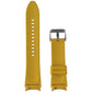 Samsung Hybrid Leather Silicone Band for Galaxy Watch (20mm) - Mustard (M/L) Smart Watch Accessories - Watch Bands Samsung - Simple Cell Bulk Wholesale Pricing - USA Seller