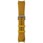 Samsung Hybrid Leather Silicone Band for Galaxy Watch (20mm) - Mustard (M/L) Smart Watch Accessories - Watch Bands Samsung - Simple Cell Bulk Wholesale Pricing - USA Seller