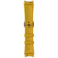 Samsung Hybrid Leather Silicone Band for Galaxy Watch (20mm) - Mustard (M/L) Smart Watch Accessories - Watch Bands Samsung - Simple Cell Bulk Wholesale Pricing - USA Seller