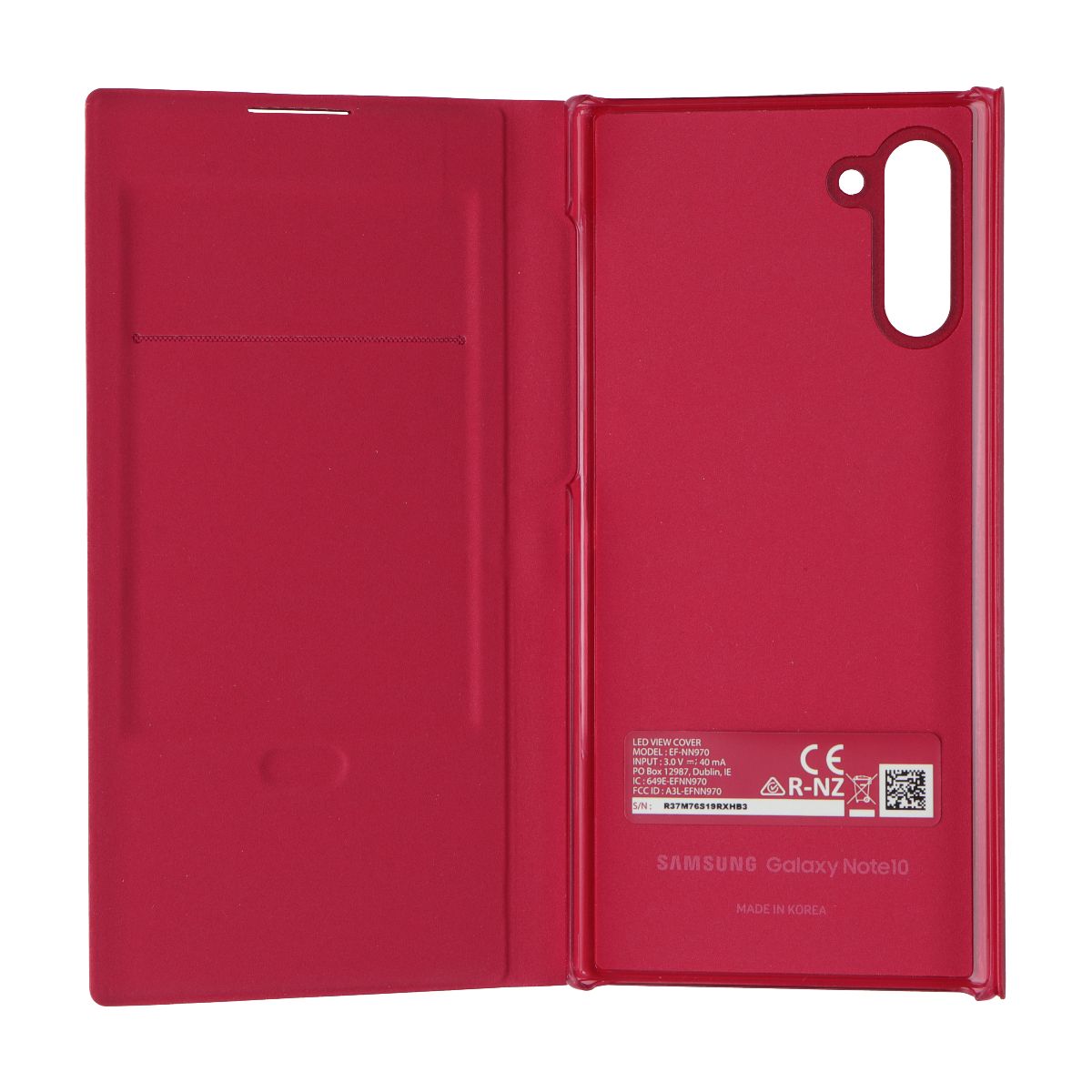 Samsung Smart LED View Cover for Samsung Galaxy Note10 / Note10 (5G) - Red Cell Phone - Cases, Covers & Skins Samsung    - Simple Cell Bulk Wholesale Pricing - USA Seller