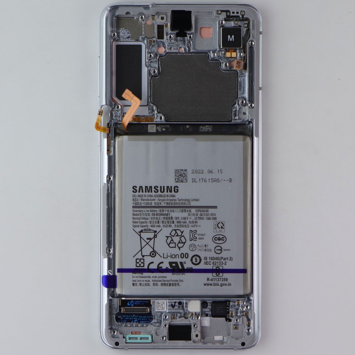 Repair Part SVC LCD Assm Octa Kit (E/ZS/PF) for Galaxy (S21+) 5G G966U - Silver Cell Phone - Replacement Parts & Tools Samsung - Simple Cell Bulk Wholesale Pricing - USA Seller