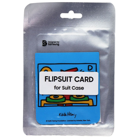 KEITH HARING Music Flipsuit Card for Galaxy Z Flip5 Flipsuit Case - Capri Blue Cell Phone - Cases, Covers & Skins Samsung    - Simple Cell Bulk Wholesale Pricing - USA Seller