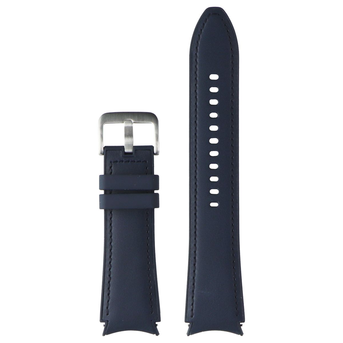 Samsung Hybrid Leather Band for Galaxy Watch4 & Later (20mm) M/L - Navy Smart Watch Accessories - Watch Bands Samsung - Simple Cell Bulk Wholesale Pricing - USA Seller