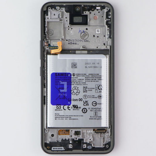 Repair Part Samsung SVC Assembly OLED Octa Kit for Galaxy A54 5G (SM-A546) - Blk Cell Phone - Replacement Parts & Tools Samsung - Simple Cell Bulk Wholesale Pricing - USA Seller