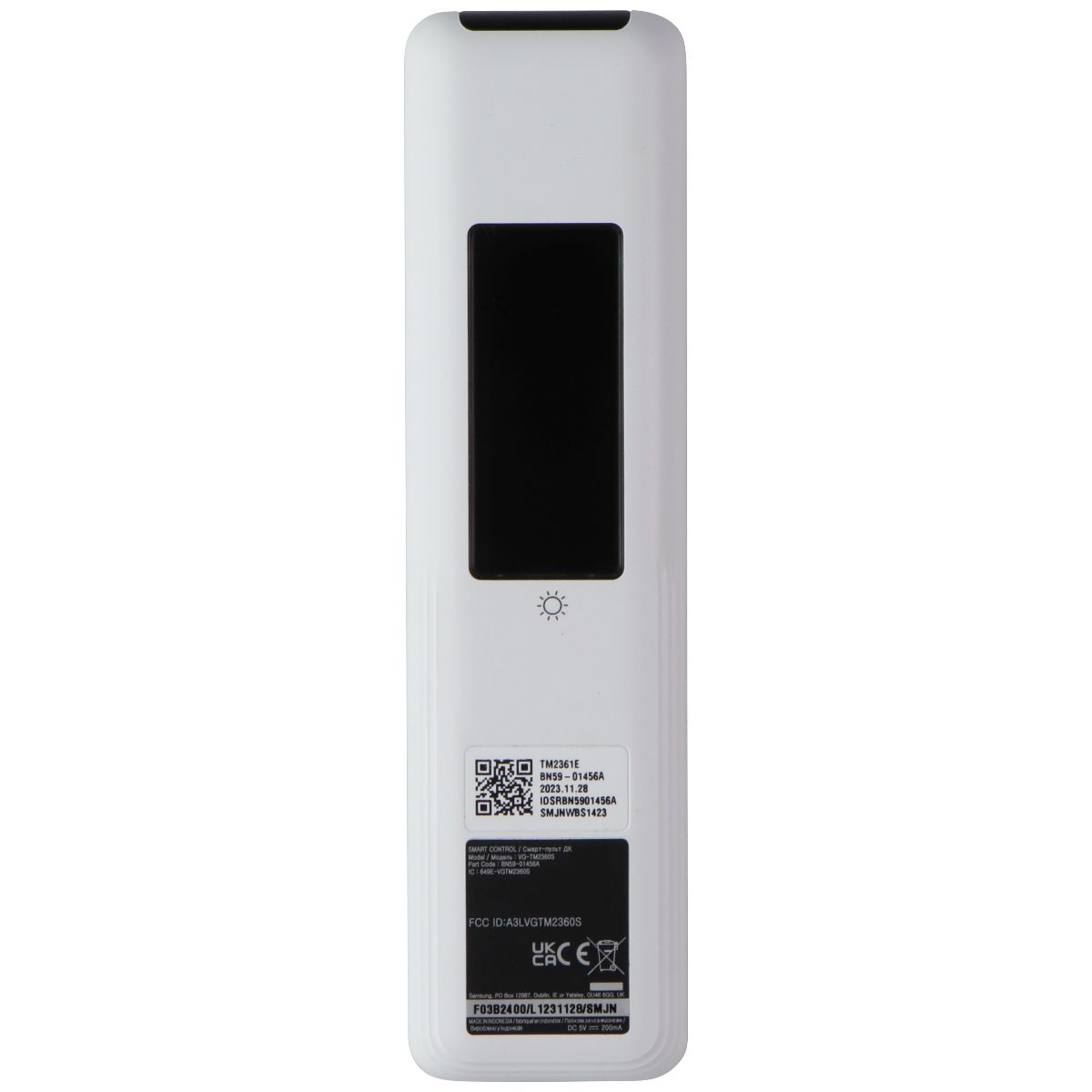 Samsung OEM Solar Charging Voice Remote (BN59-01456A) for Samsung TVs (2024) TV, Video & Audio Accessories - Remote Controls Samsung - Simple Cell Bulk Wholesale Pricing - USA Seller