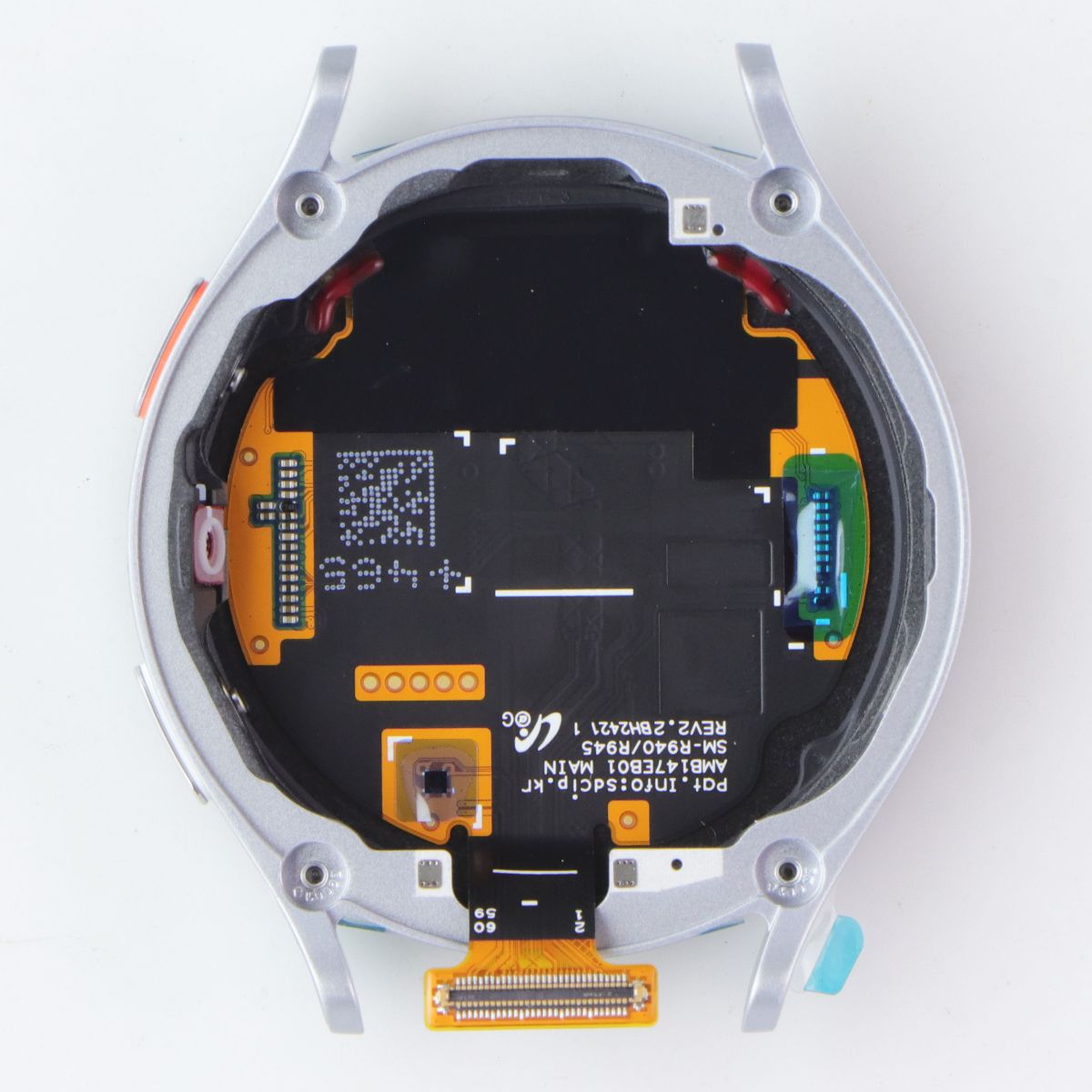 Repair Part OLED Display/Frame for Galaxy Watch7 (LTE, 44mm/SM-L315) Silver Cell Phone - Replacement Parts & Tools Samsung - Simple Cell Bulk Wholesale Pricing - USA Seller