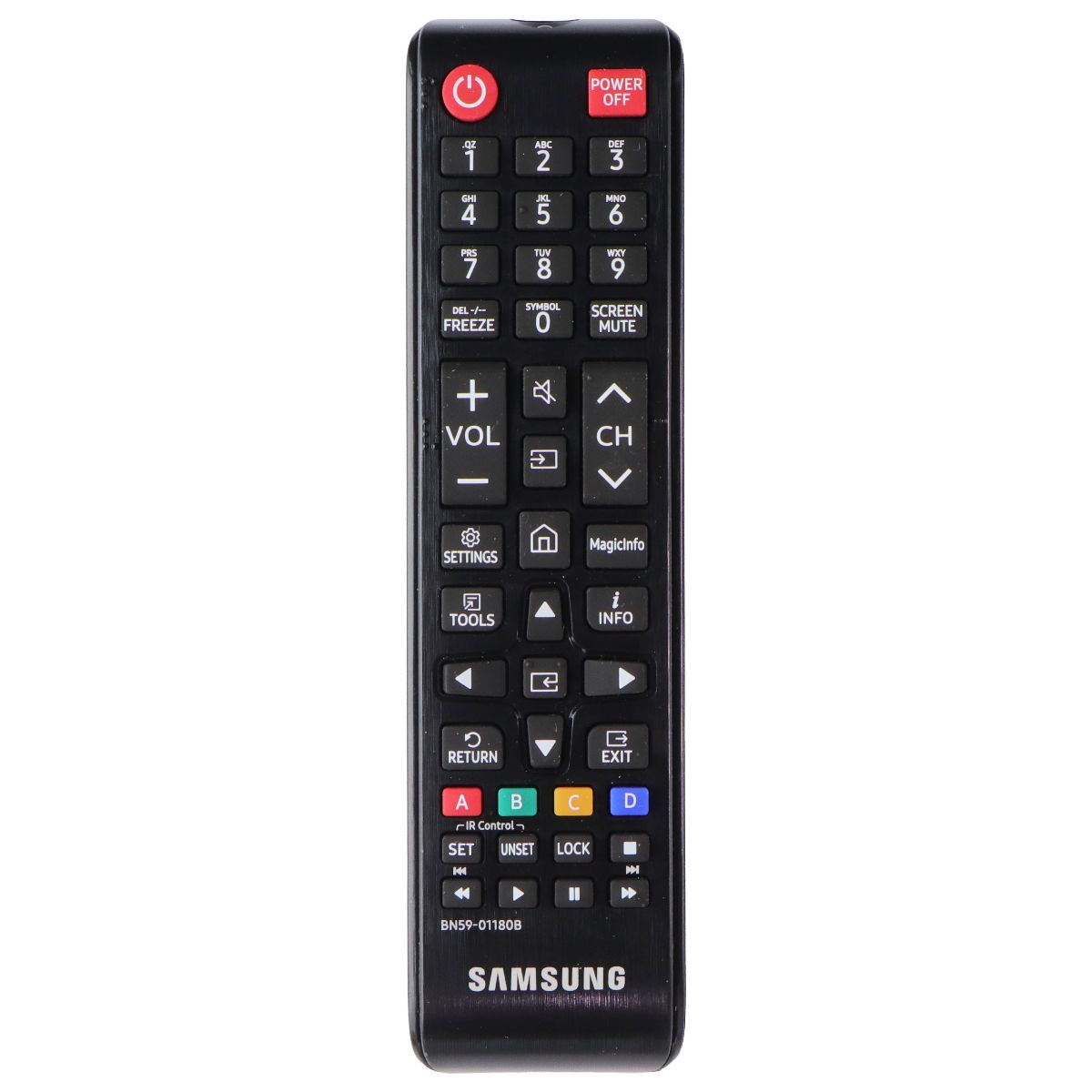 Samsung Remote Control (BN59-01180B) for Select Samsung Displays/TVs - Black TV, Video & Audio Accessories - Remote Controls Samsung - Simple Cell Bulk Wholesale Pricing - USA Seller
