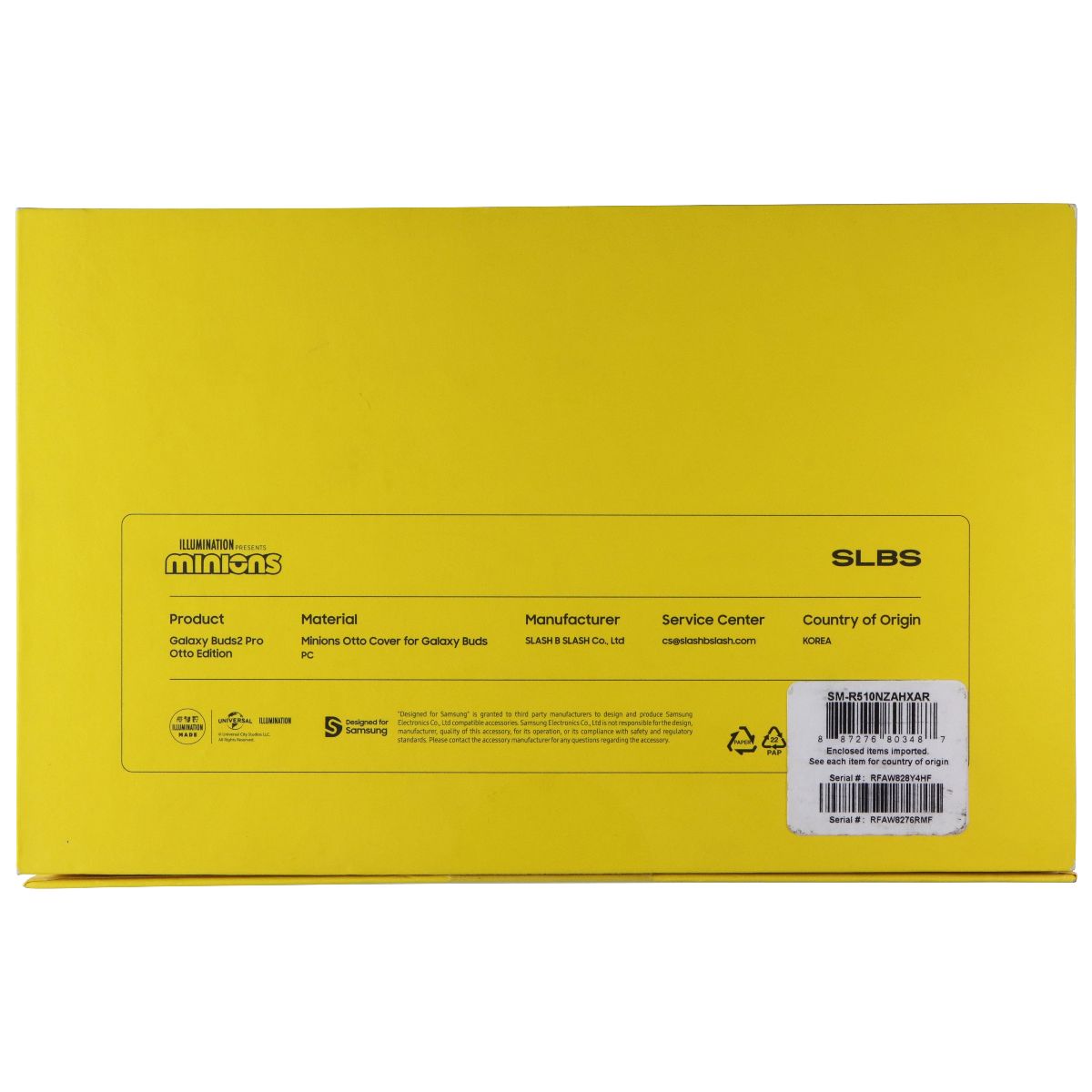 Samsung Galaxy Buds2 Pro Otto Edition BELLO - (Black w/ Minion Case Cover) Portable Audio - Headphones Samsung - Simple Cell Bulk Wholesale Pricing - USA Seller