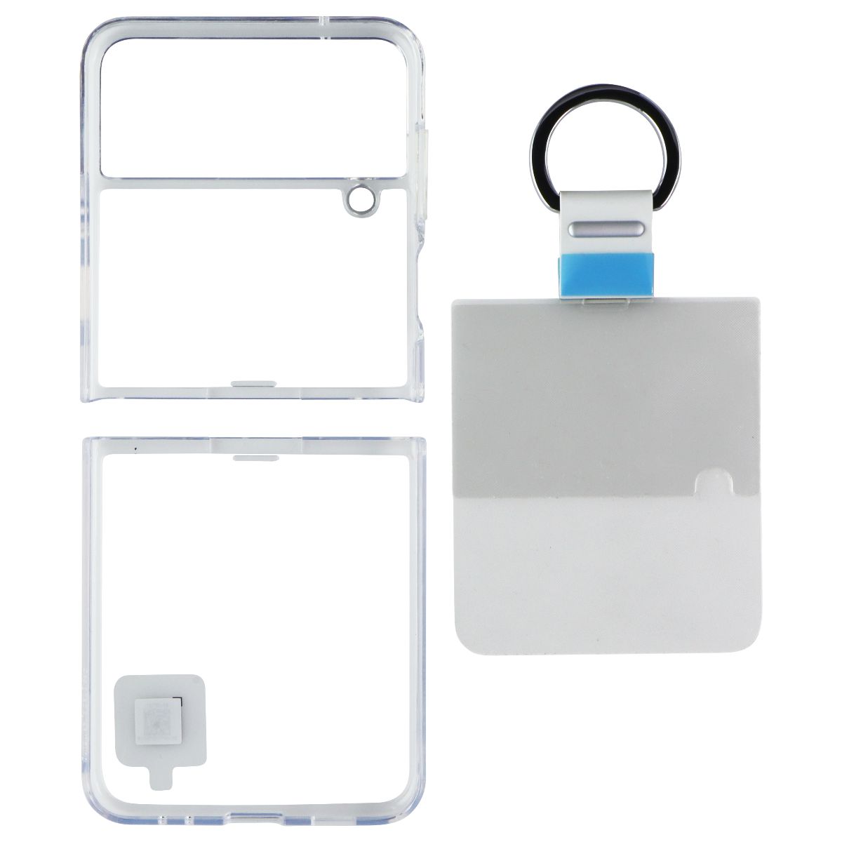 Samsung Clear Cover with Ring for Samsung Galaxy Z Flip4 - Clear Cell Phone - Cases, Covers & Skins Samsung - Simple Cell Bulk Wholesale Pricing - USA Seller