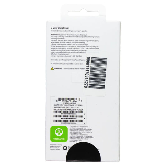 Samsung S-View Wallet Case for Galaxy S24 - Light Green Cell Phone - Cases, Covers & Skins Samsung - Simple Cell Bulk Wholesale Pricing - USA Seller