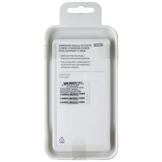 Samsung S-View Standing Cover Case for Samsung Galaxy A5 (2017) - Gold Cell Phone - Cases, Covers & Skins Samsung - Simple Cell Bulk Wholesale Pricing - USA Seller