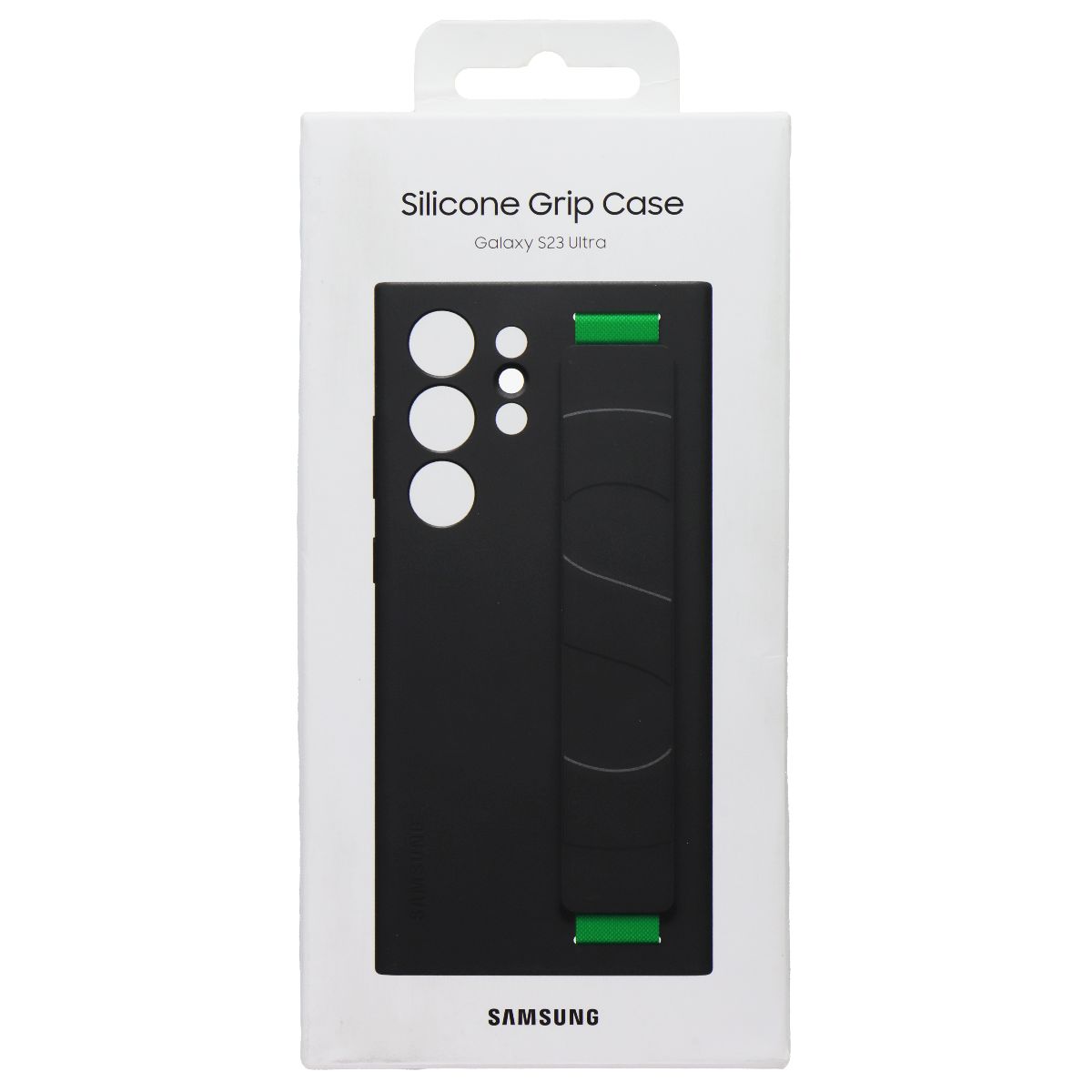 Samsung Silicone Grip Case for Galaxy S23 Ultra - Black Cell Phone - Cases, Covers & Skins Samsung    - Simple Cell Bulk Wholesale Pricing - USA Seller