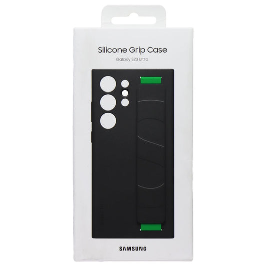 Samsung Silicone Grip Case for Galaxy S23 Ultra - Black Cell Phone - Cases, Covers & Skins Samsung    - Simple Cell Bulk Wholesale Pricing - USA Seller