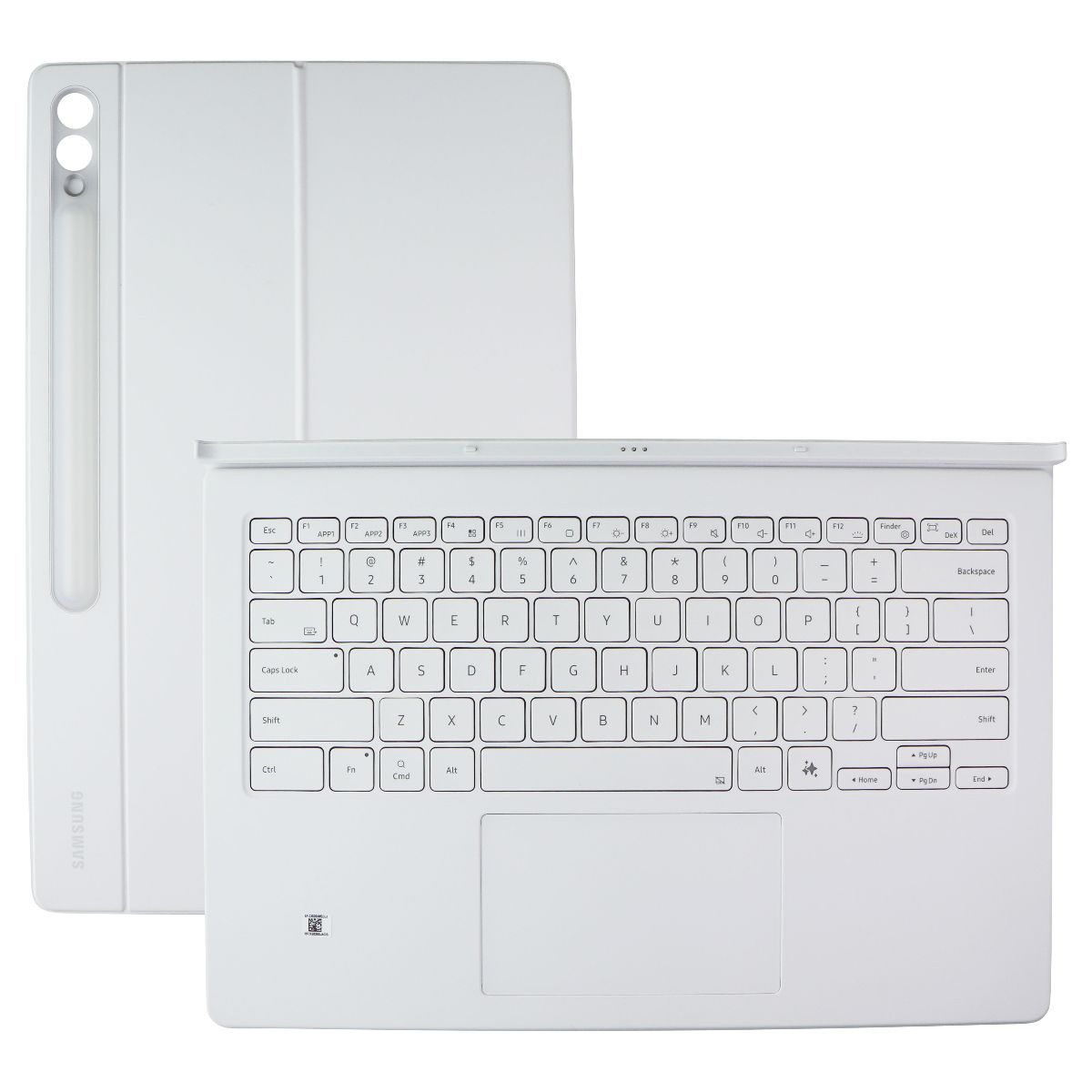 Samsung Book Cover Keyboard for Galaxy Tab S10 Ultra / S9 Ultra - White / AI KEY iPad/Tablet Accessories - Cases, Covers, Keyboard Folios Samsung - Simple Cell Bulk Wholesale Pricing - USA Seller
