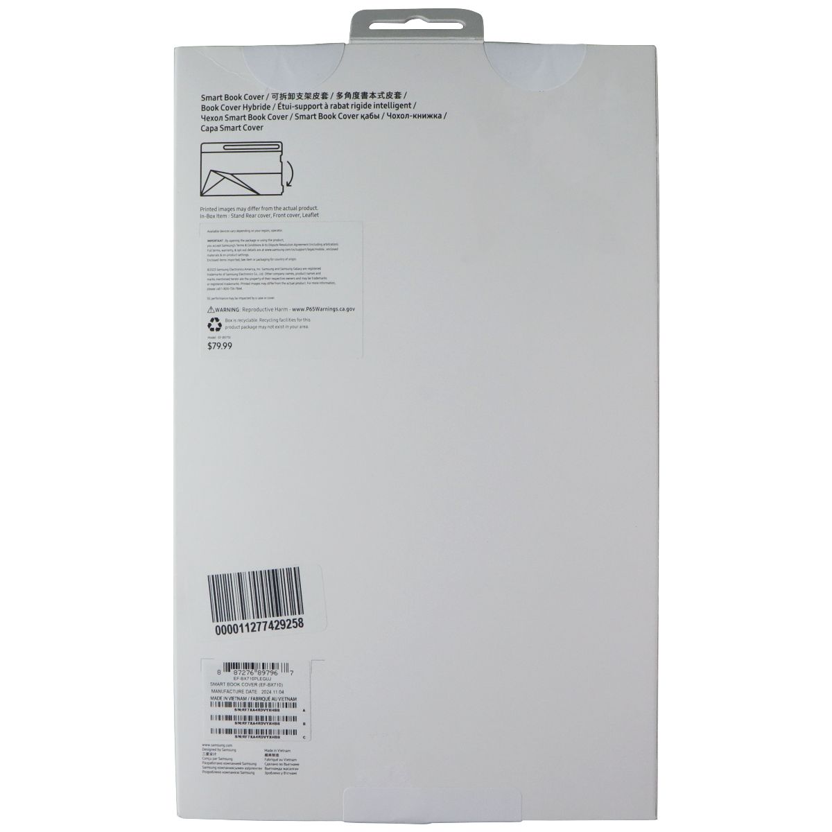 Samsung Smart Book Cover for Galaxy Tab S9/S9 5G/S9 FE/S9 FE 5G - Blue