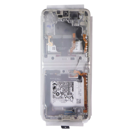 Repair Part SVC LCD Assembly Octa Kit (D/ZE/PF) for Galaxy Flip3 5G F711N /Cream Cell Phone - Replacement Parts & Tools Samsung - Simple Cell Bulk Wholesale Pricing - USA Seller