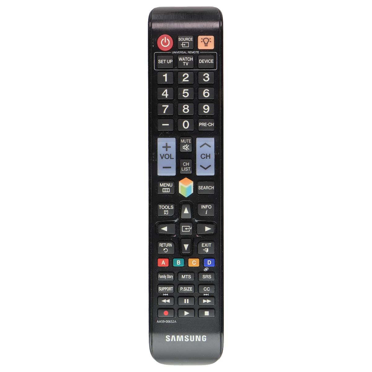 Samsung OEM Remote Control (AA59-00652A) for Select Samsung TVs - Black TV, Video & Audio Accessories - Remote Controls Samsung    - Simple Cell Bulk Wholesale Pricing - USA Seller