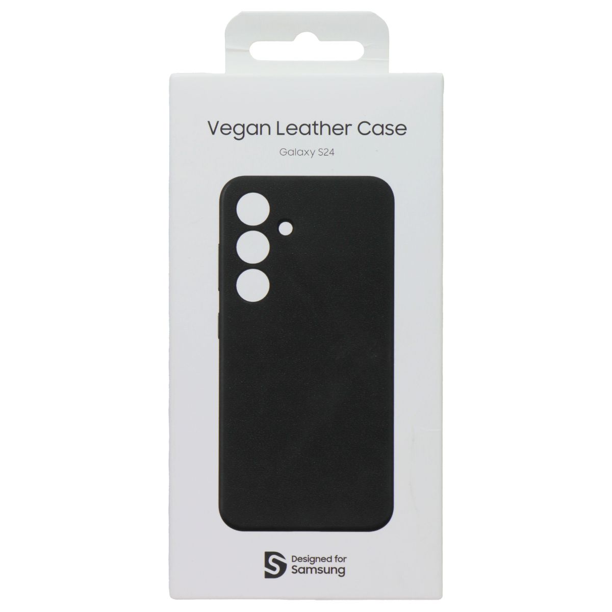 Samsung Official Vegan Leather Case for Galaxy S24 - Black Cell Phone - Cases, Covers & Skins Samsung - Simple Cell Bulk Wholesale Pricing - USA Seller