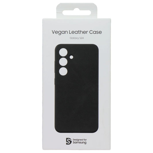 Samsung Official Vegan Leather Case for Galaxy S24 - Black Cell Phone - Cases, Covers & Skins Samsung - Simple Cell Bulk Wholesale Pricing - USA Seller