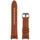 Samsung Hybrid Leather Silicone Watch Band for Galaxy Watch (20mm) - Camel (M/L) Smart Watch Accessories - Watch Bands Samsung - Simple Cell Bulk Wholesale Pricing - USA Seller
