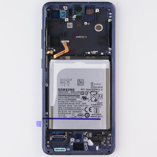 Repair Part - SVC LCD ASSM E/ZB Galaxy S21 FE 5G G990U GH82-26408E White Cell Phone - Replacement Parts & Tools Samsung Electronics - Simple Cell Bulk Wholesale Pricing - USA Seller