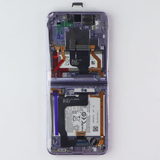 Repair Part SVC LCD Assembly (E/LV/PF) for Galaxy Z Flip4 (SM-F721) Bora Purple Cell Phone - Replacement Parts & Tools Samsung - Simple Cell Bulk Wholesale Pricing - USA Seller