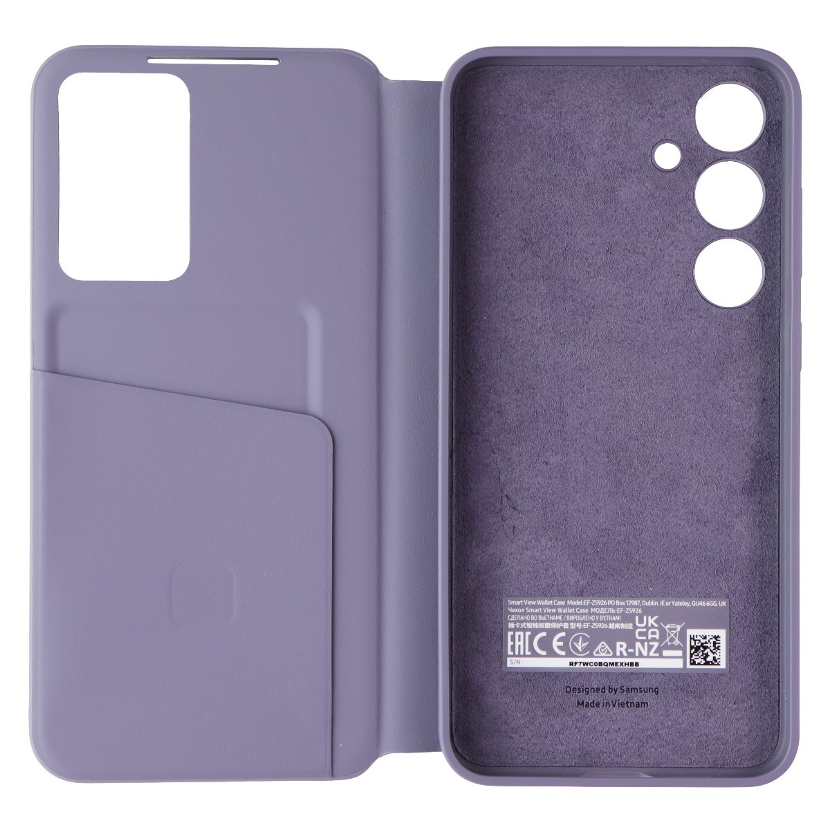 Samsung Official Smart View Wallet Case for Samsung Galaxy S24+ (Plus) - Violet