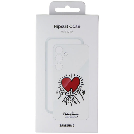Samsung Official Flipsuit Case for Samsung Galaxy S24 - Keith Haring White Cell Phone - Cases, Covers & Skins Samsung - Simple Cell Bulk Wholesale Pricing - USA Seller