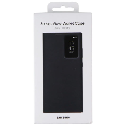 Samsung Smart View Wallet Case for Galaxy S23 Ultra - Black Cell Phone - Cases, Covers & Skins Samsung - Simple Cell Bulk Wholesale Pricing - USA Seller