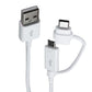 Samsung (1.5m) USB Cable - USB-A to Combo (USB-C / Micro) - White (EP-DG930DWE) Cell Phone - Cables & Adapters Samsung - Simple Cell Bulk Wholesale Pricing - USA Seller