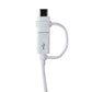 Samsung (1.5m) USB Cable - USB-A to Combo (USB-C / Micro) - White (EP-DG930DWE) Cell Phone - Cables & Adapters Samsung - Simple Cell Bulk Wholesale Pricing - USA Seller
