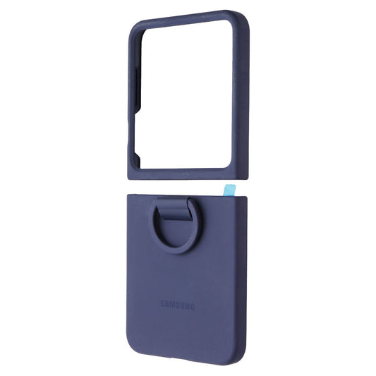 Samsung Official Silicone Case with Ring for Galaxy Z Flip6 / Z Flip7 FE - Navy