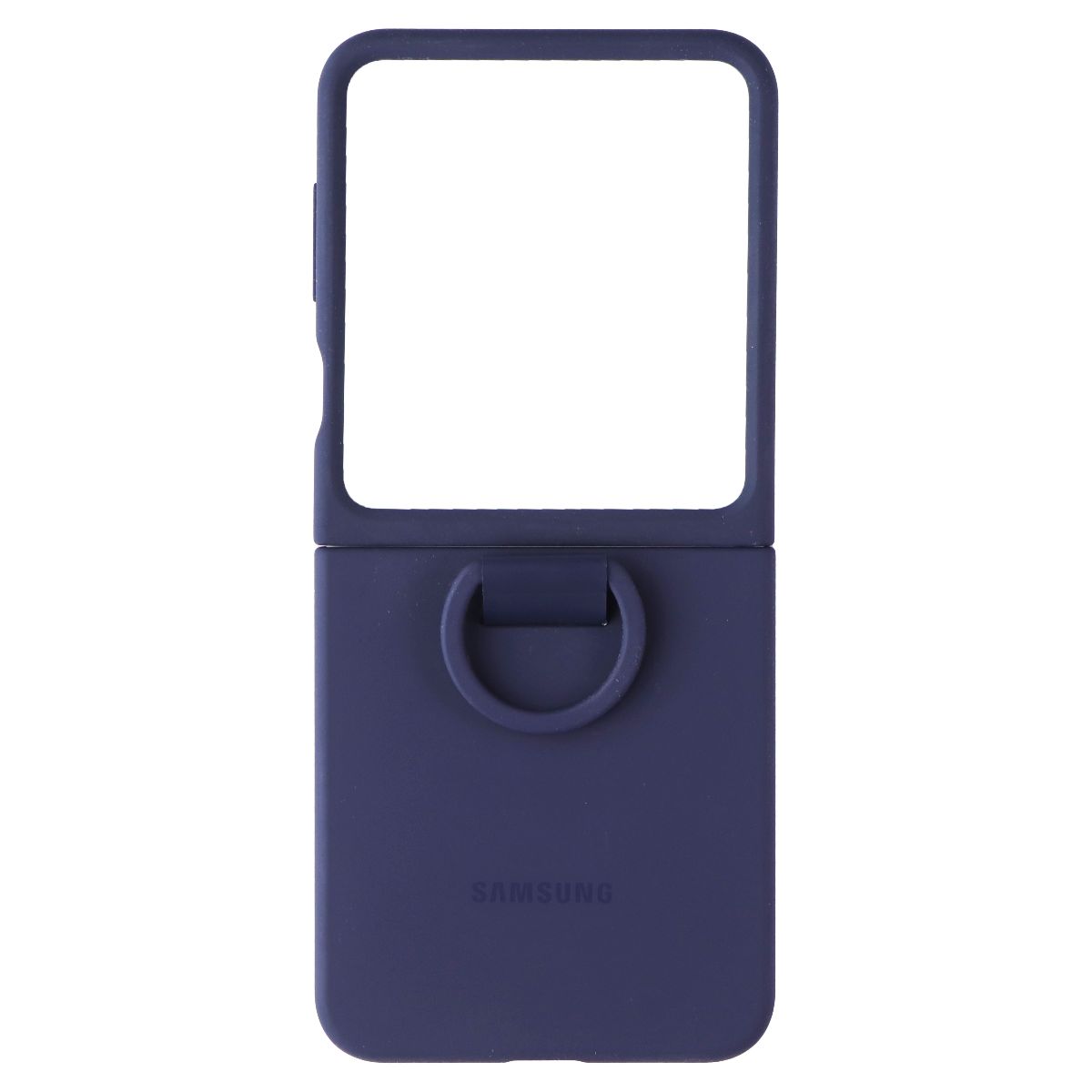 Samsung Official Silicone Case with Ring for Galaxy Z Flip6 - Navy