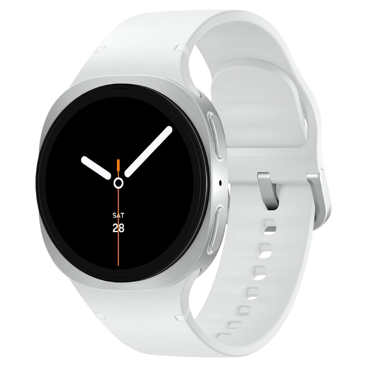 Samsung Galaxy Watch8 (40mm) GPS Smartwatch - Silver/White Band (SM-L320)