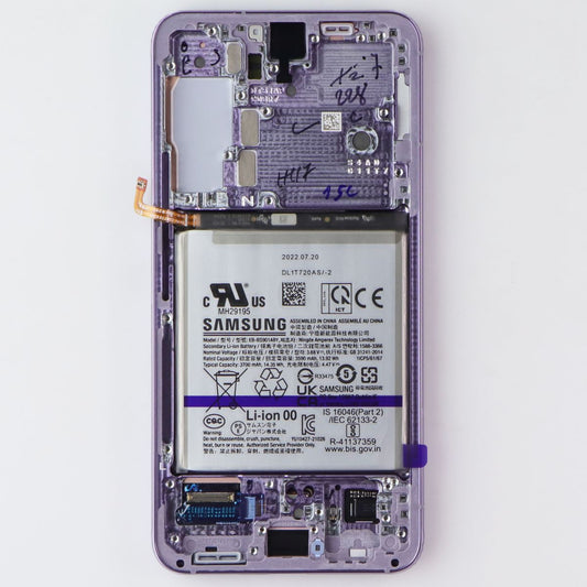 Repair Part SVC LCD Assem Octa Kit E/LV for Galaxy S22 (SM-S901U) Violet Cell Phone - Replacement Parts & Tools Samsung - Simple Cell Bulk Wholesale Pricing - USA Seller