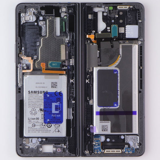 Repair Part SVC Case ASSM Front+Batt for Galaxy Z Fold5 - GH82-33139A - Black Cell Phone - Replacement Parts & Tools Samsung - Simple Cell Bulk Wholesale Pricing - USA Seller