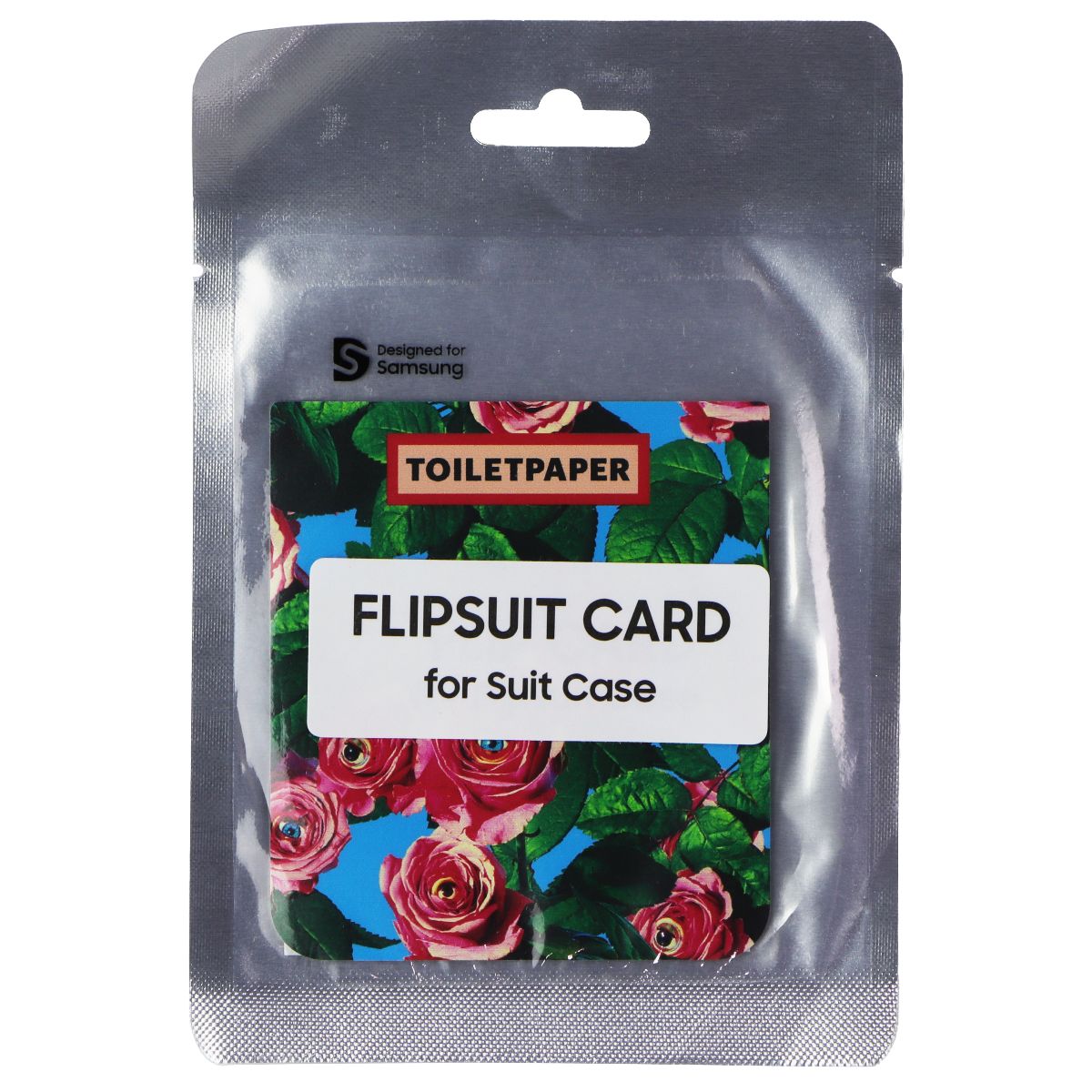 TOILETPAPER Flipsuit Card for Galaxy Z Flip5 Flipsuit Case - Roses with Eyes Cell Phone - Cases, Covers & Skins Samsung - Simple Cell Bulk Wholesale Pricing - USA Seller
