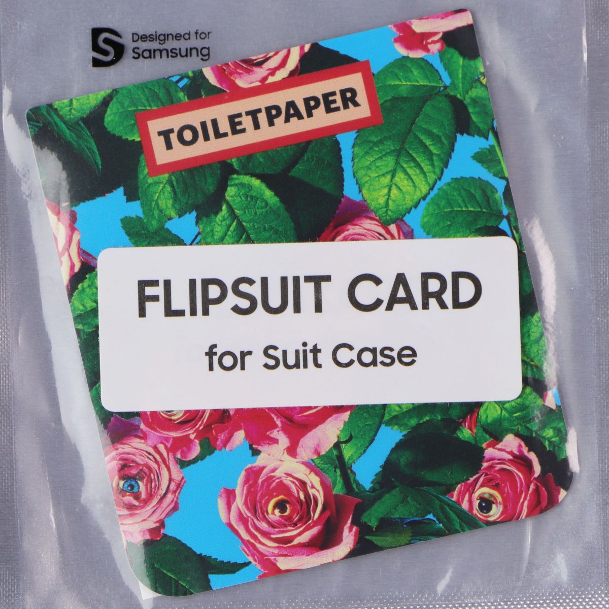 TOILETPAPER Flipsuit Card for Galaxy Z Flip5 Flipsuit Case - Roses with Eyes Cell Phone - Cases, Covers & Skins Samsung - Simple Cell Bulk Wholesale Pricing - USA Seller