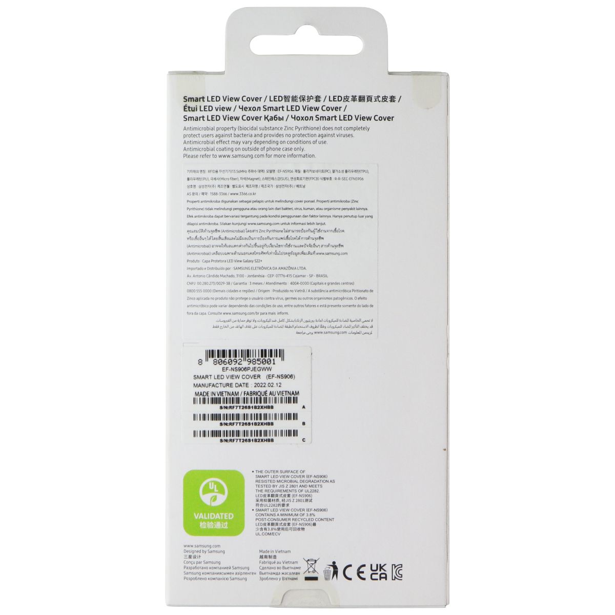 Samsung Smart LED View Cover for Samsung Galaxy (S22+) - Light Gray Cell Phone - Cases, Covers & Skins Samsung - Simple Cell Bulk Wholesale Pricing - USA Seller