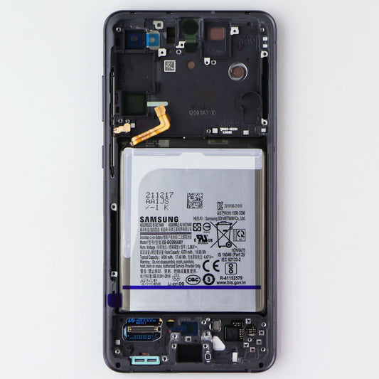 Repair Part SVC Assembly E/ZA OLED/Frame for Galaxy S21 FE 5G (SM-G990) Lavender Cell Phone - Replacement Parts & Tools Samsung - Simple Cell Bulk Wholesale Pricing - USA Seller