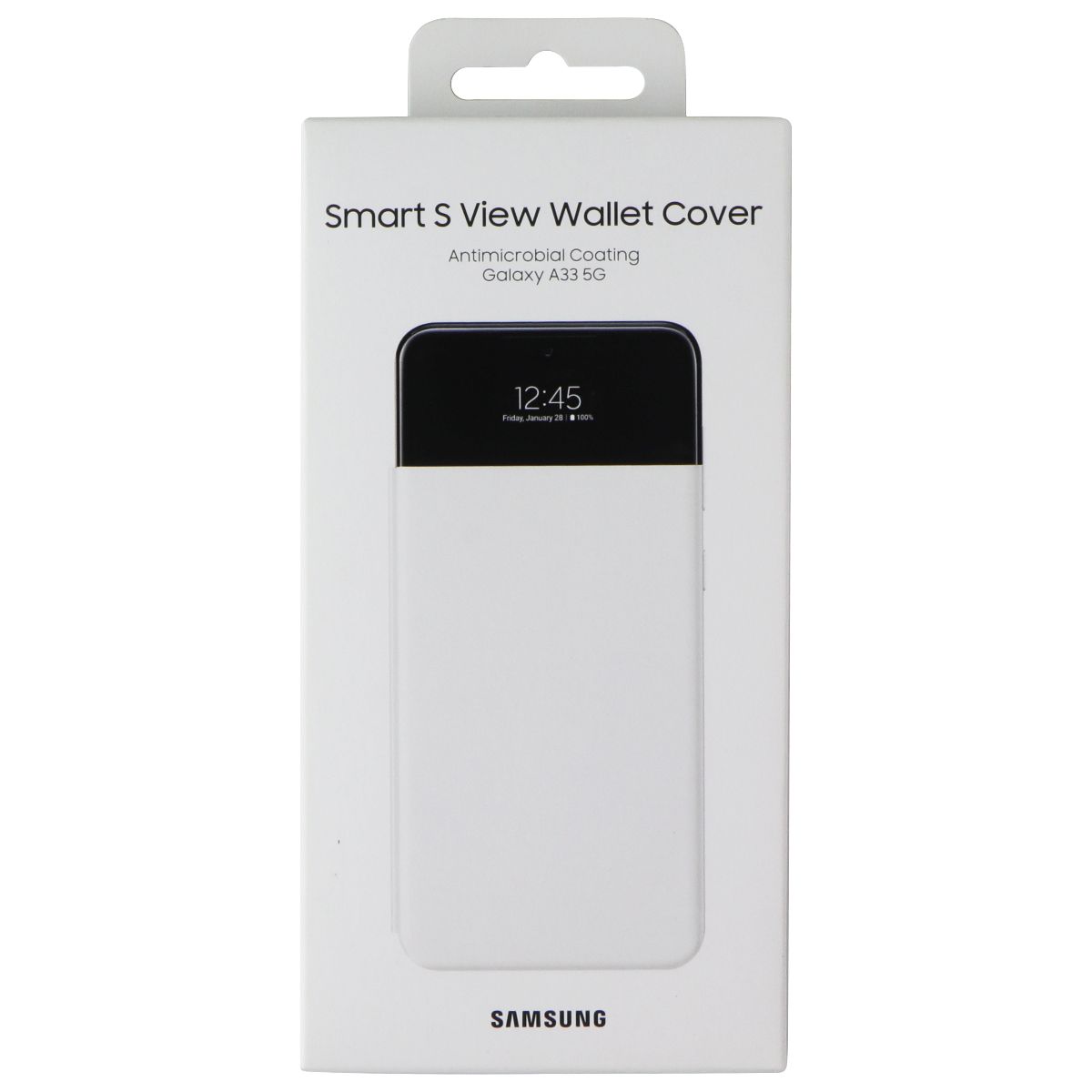 Samsung S View Wallet Cover for Samsung Galaxy A33 5G - White Cell Phone - Cases, Covers & Skins Samsung - Simple Cell Bulk Wholesale Pricing - USA Seller