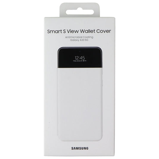 Samsung S View Wallet Cover for Samsung Galaxy A33 5G - White Cell Phone - Cases, Covers & Skins Samsung - Simple Cell Bulk Wholesale Pricing - USA Seller