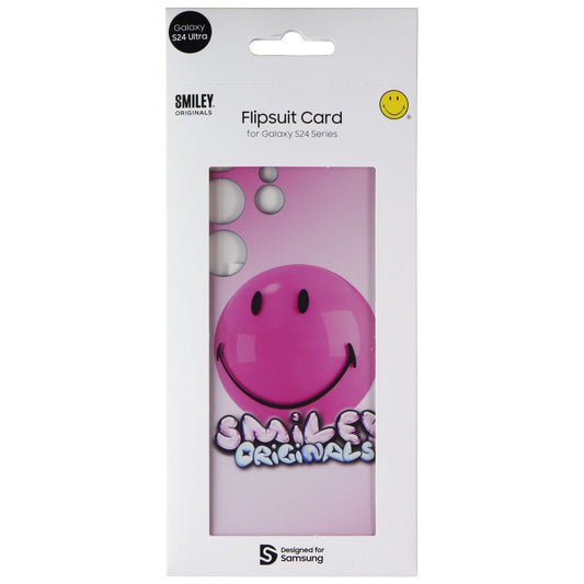 Samsung Smiley Originals Flipsuit Interactive Card for Galaxy S24 Ultra - Pink Cell Phone - Cases, Covers & Skins Samsung - Simple Cell Bulk Wholesale Pricing - USA Seller