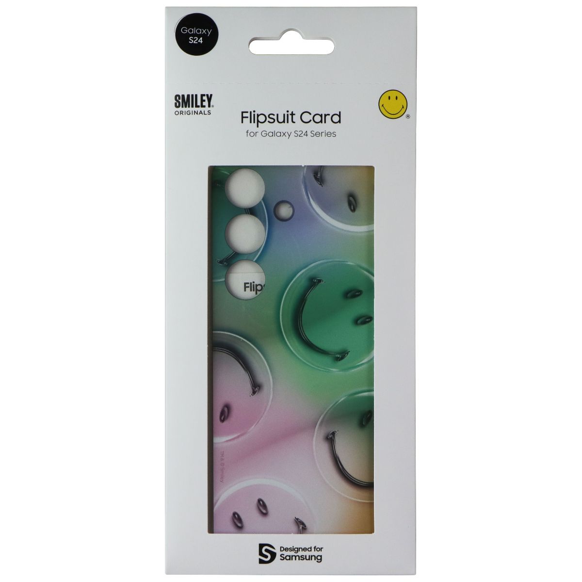 Samsung Interactive Flipsuit Card for Galaxy S24 - Smiley Bubble / Green Cell Phone - Cases, Covers & Skins Samsung - Simple Cell Bulk Wholesale Pricing - USA Seller