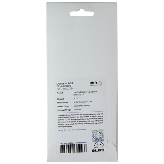 Samsung Interactive Flipsuit Card for Galaxy S24 - Smiley Bubble / Green Cell Phone - Cases, Covers & Skins Samsung - Simple Cell Bulk Wholesale Pricing - USA Seller