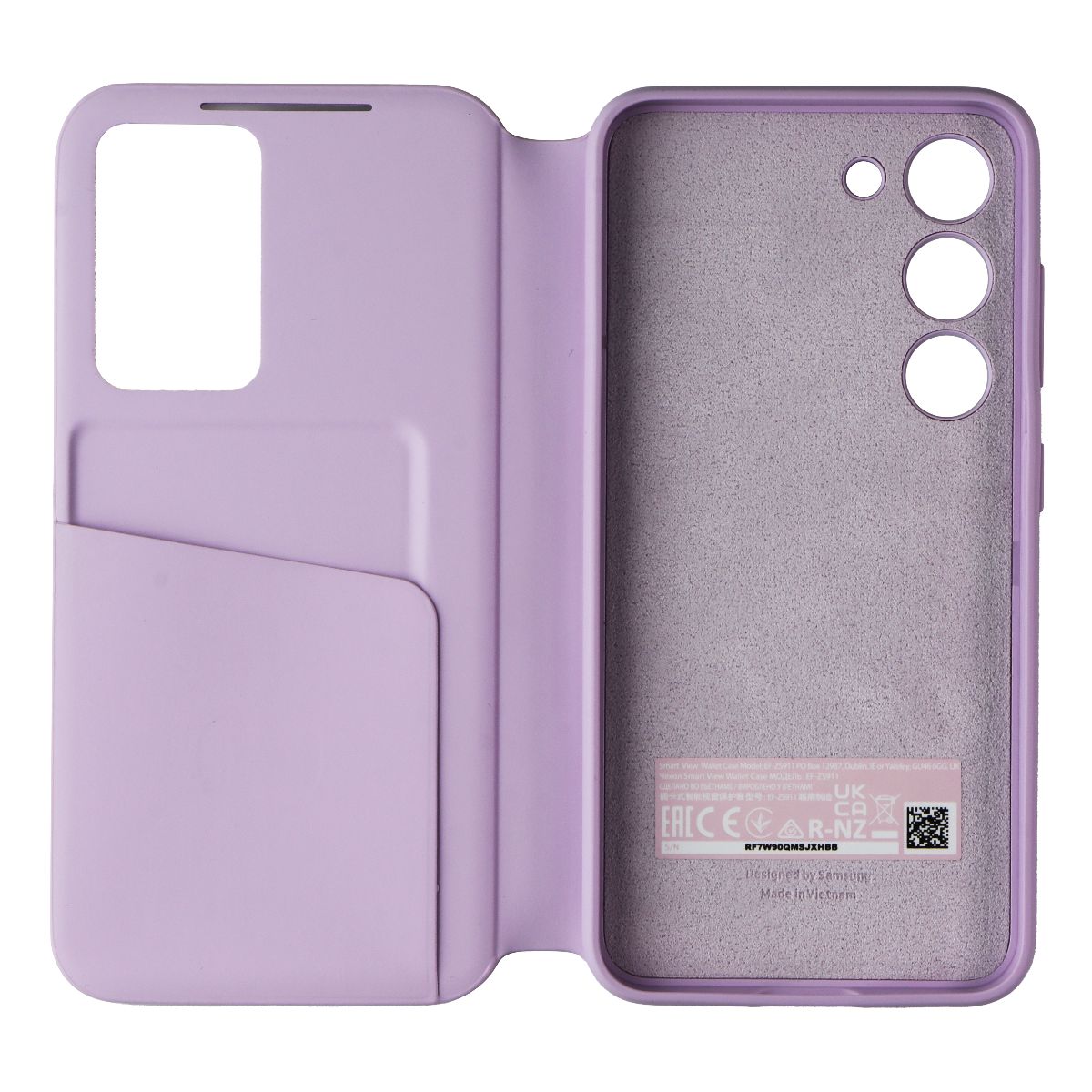 Samsung Smart View Wallet Case for Galaxy S23 - Lilac Cell Phone - Cases, Covers & Skins Samsung    - Simple Cell Bulk Wholesale Pricing - USA Seller